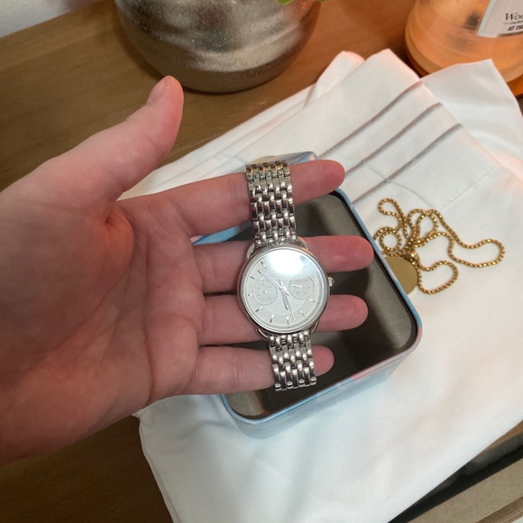 Fossil Tailor Multi-Function White Dial Stainless Steel Ladies Watch ES3712 - Picture 2 of 5